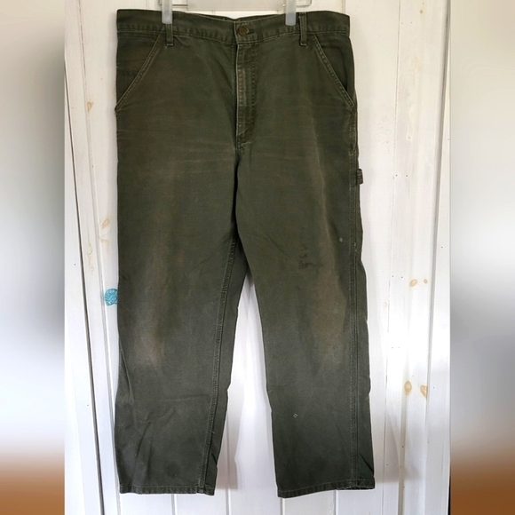 Carhartt Carpenter Work Duck Canvas Pants - Picture 1 of 12